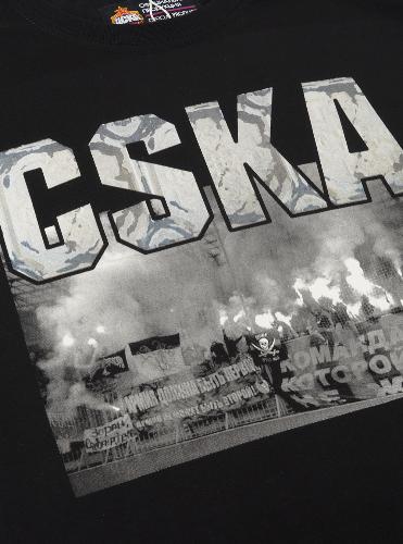 Футболка ЦСКА "CSKA FANS", цвет черный