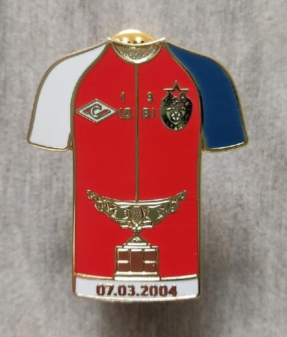 Значок Футболка Спартак-ЦСКА 07.03.2004