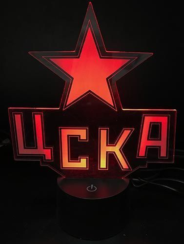 3D светильник ХК ЦСКА