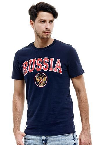 Футболка Россия синяя 131730