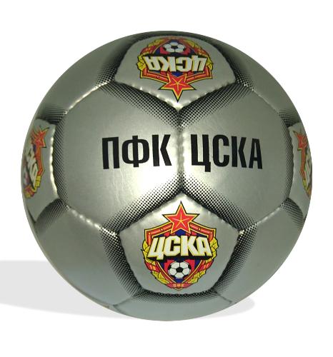 Мяч футбольный ПФК ЦСКА, цвет серебро, размер 5