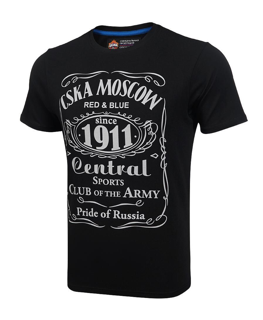 Футболка " CSKA MOSCOW 1911 "cover, цвет чёрный