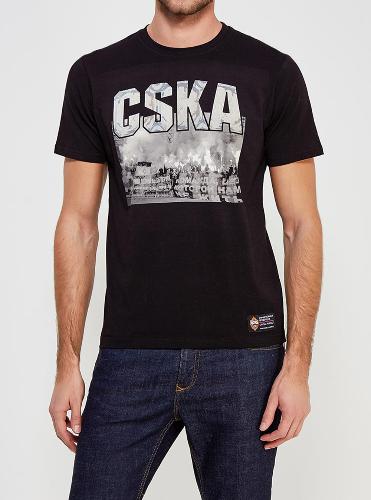 Футболка ЦСКА "CSKA FANS", цвет черный