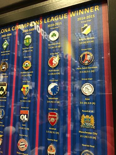 Набор значков Барселона Champions League Winner