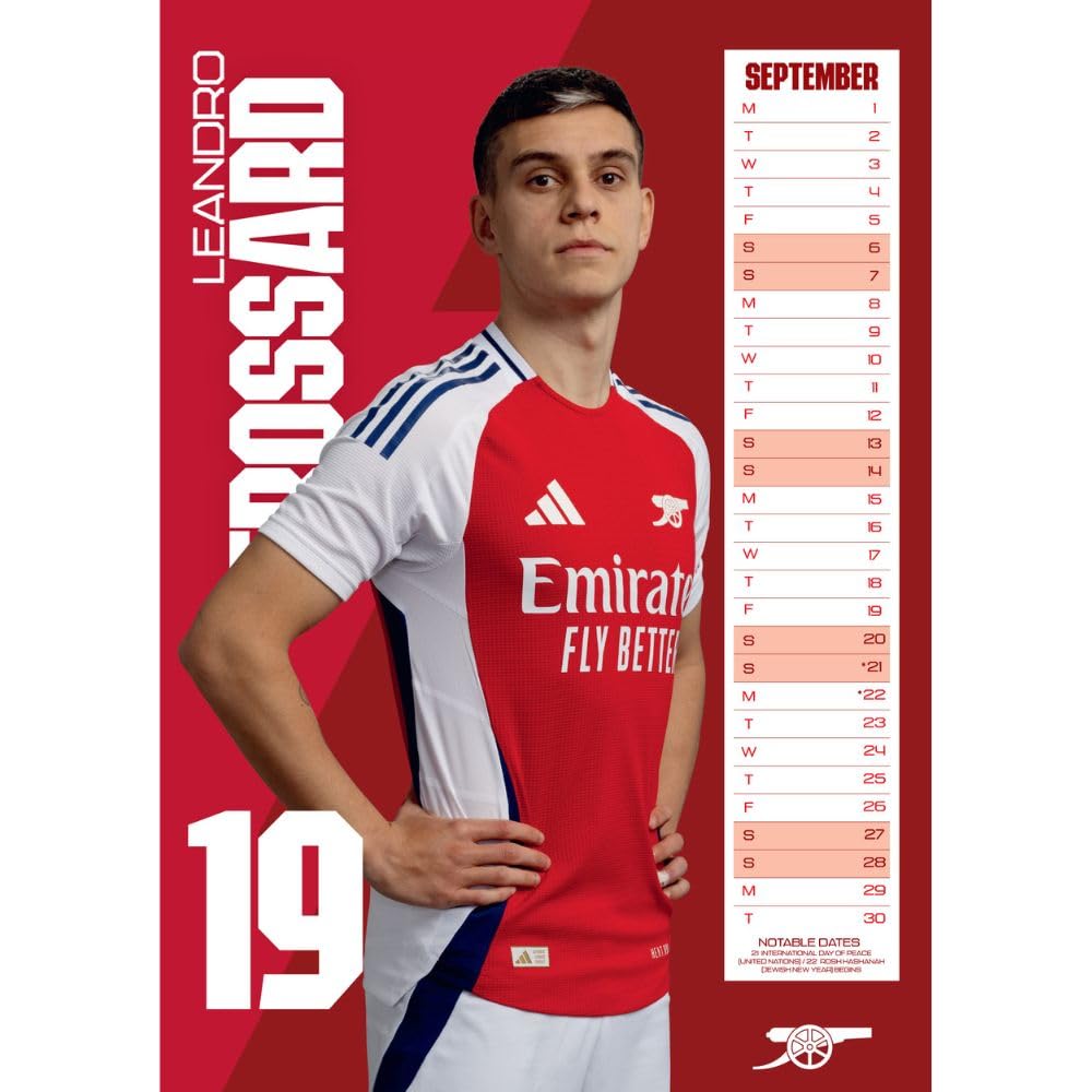 Календарь Арсенал Calendar 2025 А3