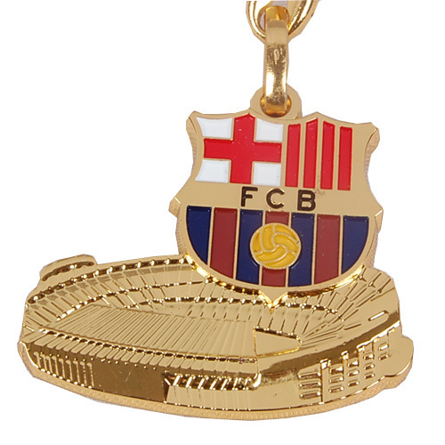 Брелок+значок Барселона CAMPO GOLD