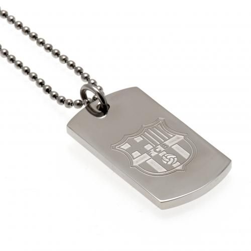 Подвеска Барселона Engraved Crest Dog Tag & Chain