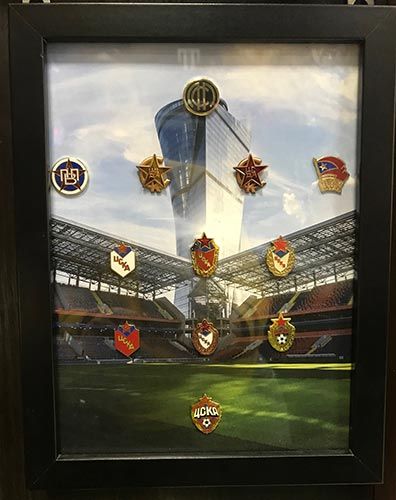 Набор значков история эмблемы ПФК ЦСКА (Арена)