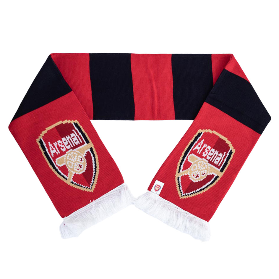 Шарф Арсенал Contrast Bar Scarf Шарф Арсенал Contrast Bar Scarf