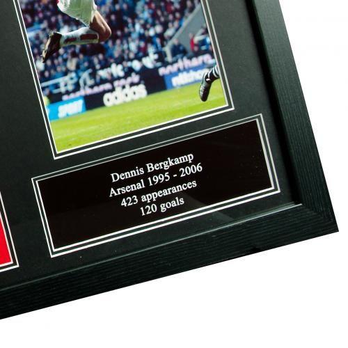 Футболка с автографом Bergkamp Signed Shirt (Framed)