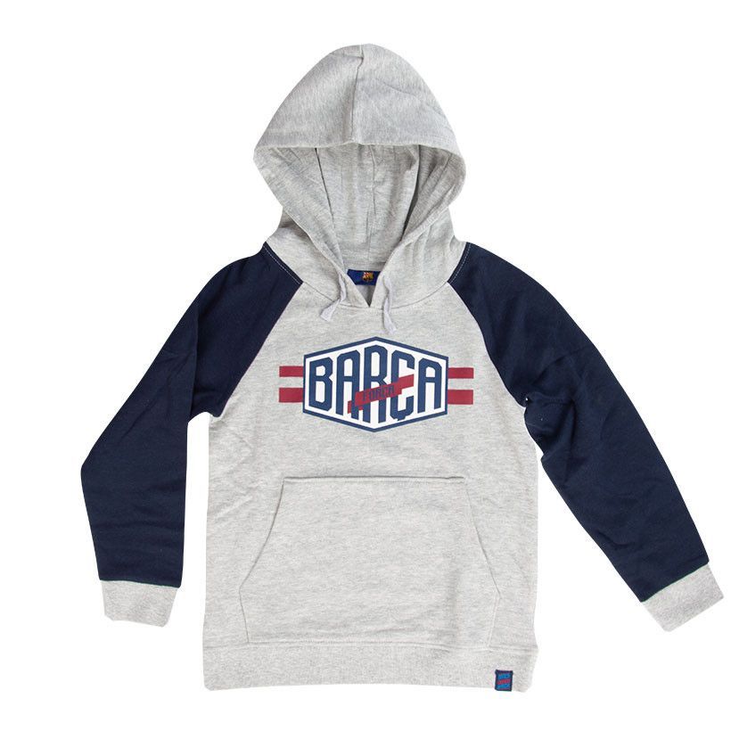 Детская толстовка Барселона BARCA серая