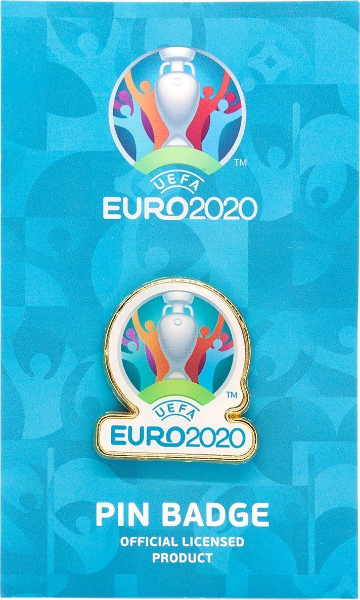 Значок ЕВРО 2020 мет.смола 3 см "Эмблема UEFA"