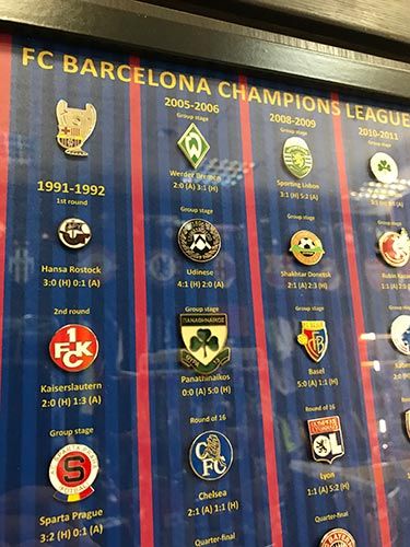 Набор значков Барселона Champions League Winner