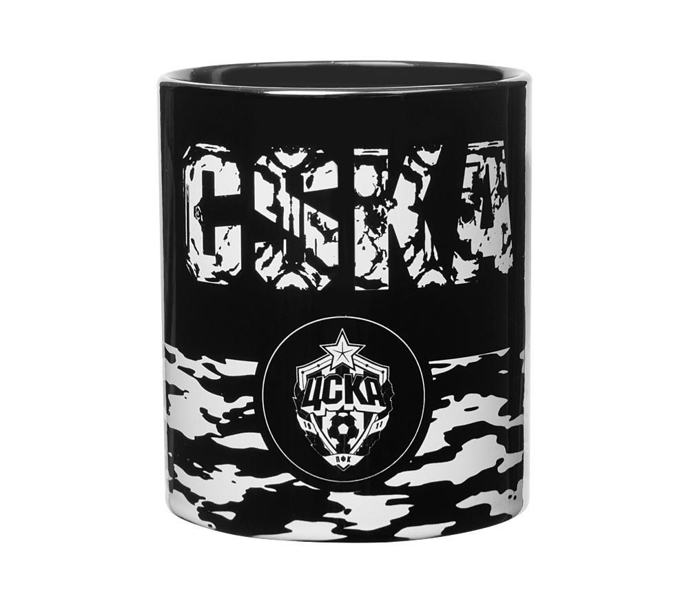 Кружка керамическая "CSKA", цвет чёрный