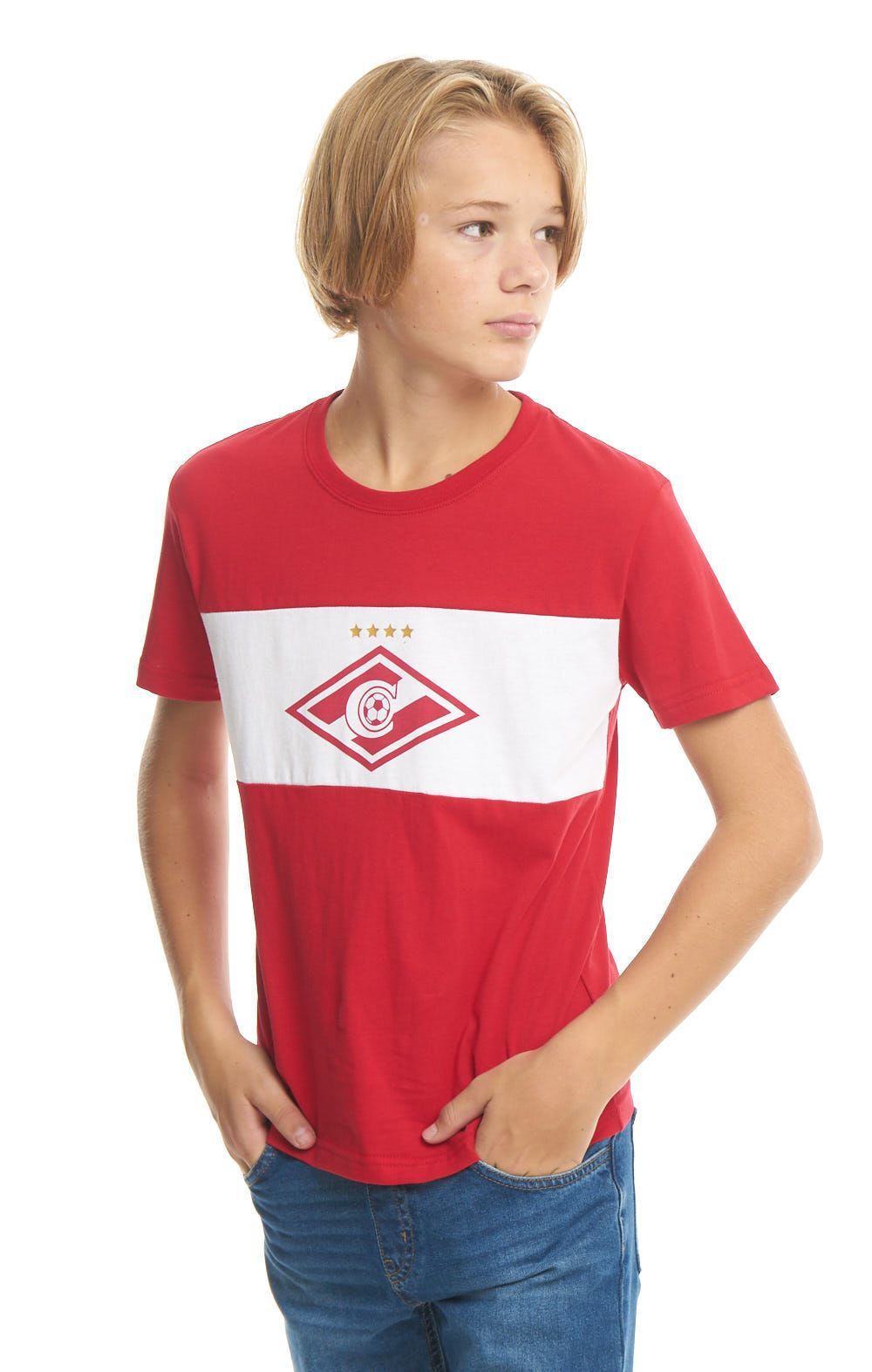 Футболка Спартак детская 110670 красно-белая