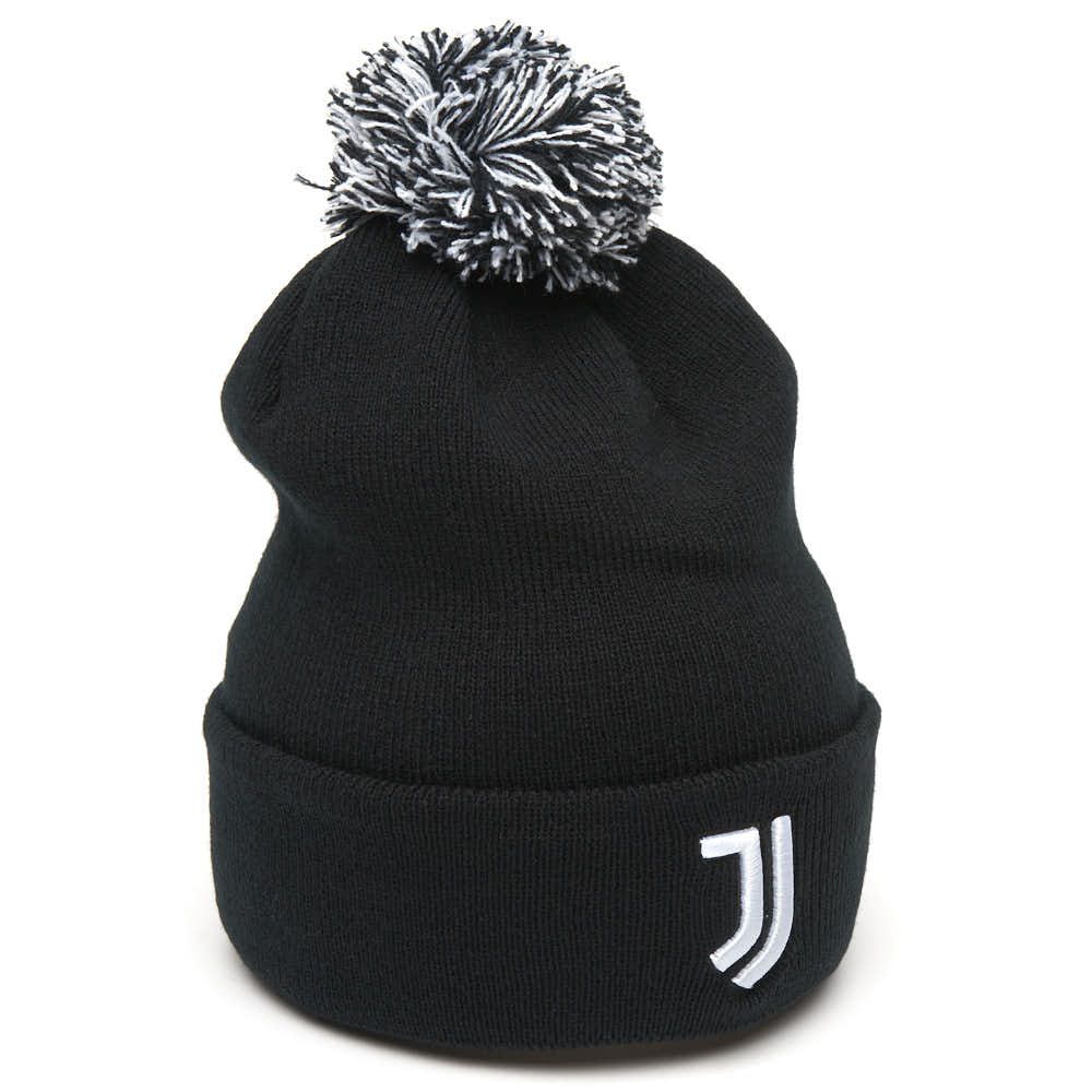 Шапка Ювентус 37304 черная с помпоном