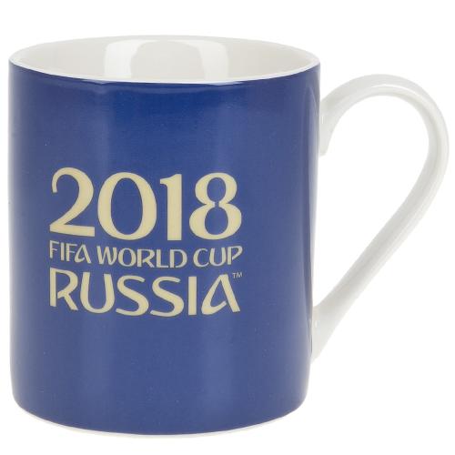 Кружка фарфоровая ЧМ 2018 синяя 480мл (подарочная упаковка) 5553167