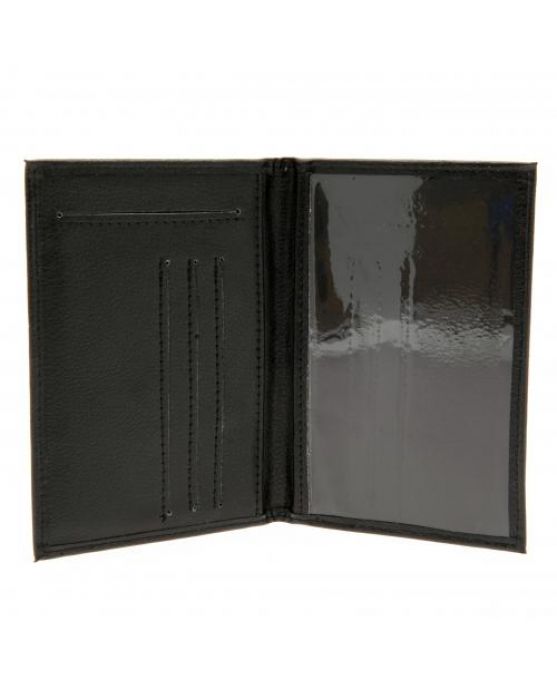    Chelsea F.C. Leather Passport Wallet BLK