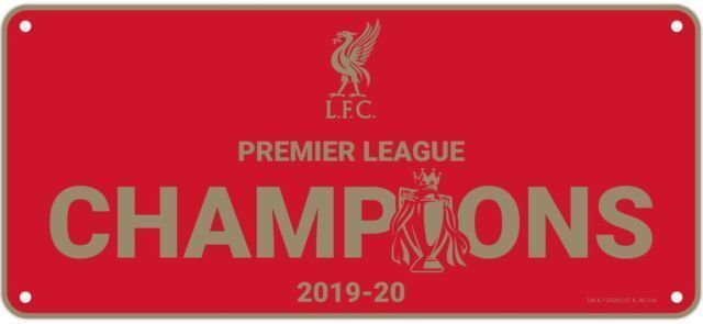 Табличка Ливерпуль Premier League Champions Sign RD