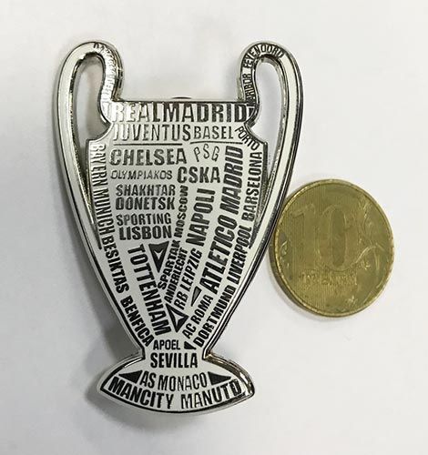 Значок Лига Чемпионов 2017-18 под серебро