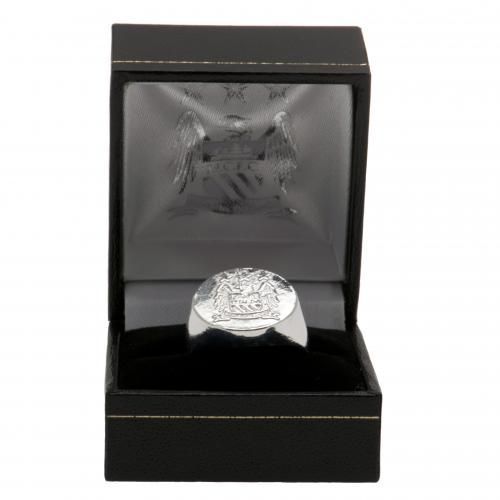 Кольцо Манчестер Сити Silver Plated Crest Ring