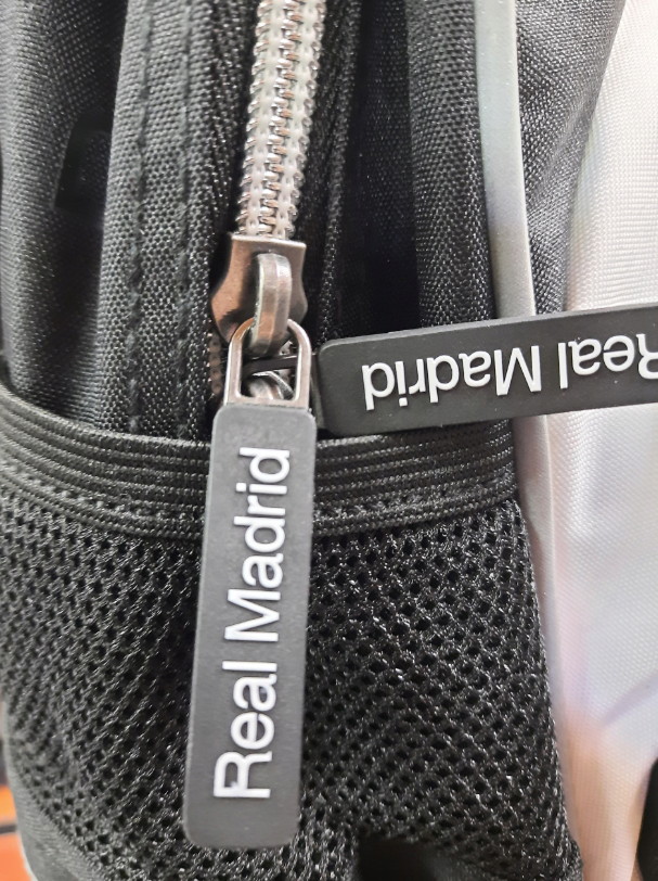 Детский рюкзак Реал Мадрид, черно-белый RM-213