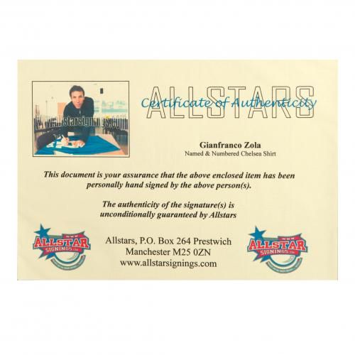 Футболка с автографом Zola Signed Shirt (Framed) Футболка с автографом Zola Signed Shirt (Framed)