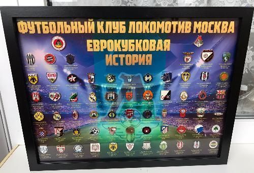 Набор значков Локомотив Еврокубковая история
