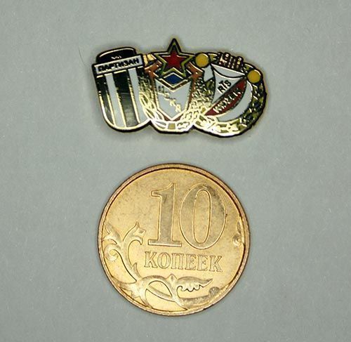 Значок ЦСКА-Видзев-Партизан (м)