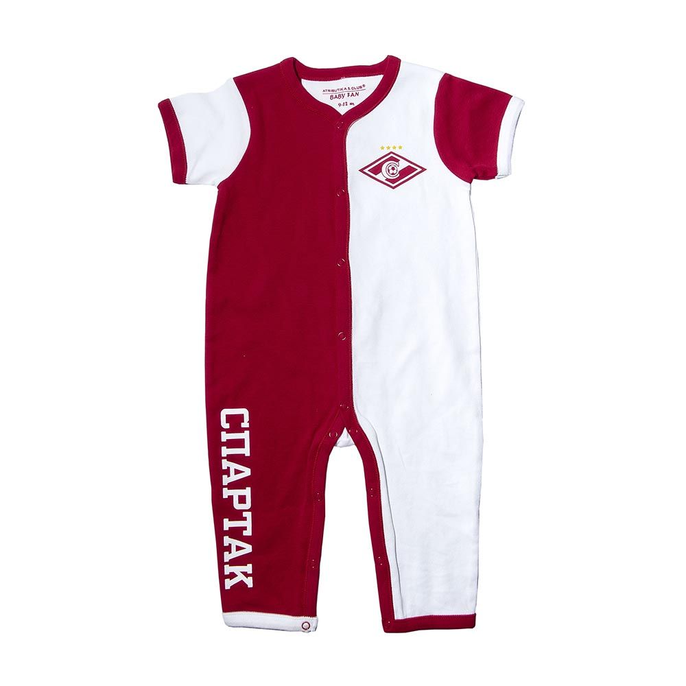 Ползунки с коротким рукавом Спартак 251290 красно-белые