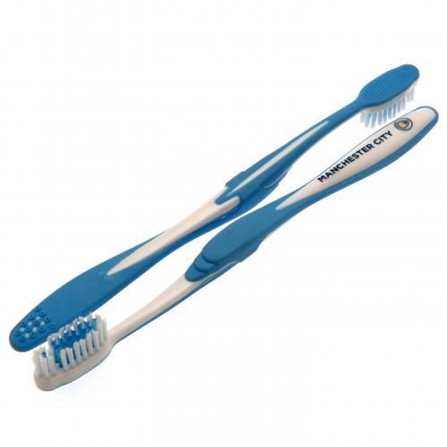 Зубные щетки Манчестер Сити Twin Pack Toothbrush Adults Зубные щетки Манчестер Сити Twin Pack Toothbrush Adults