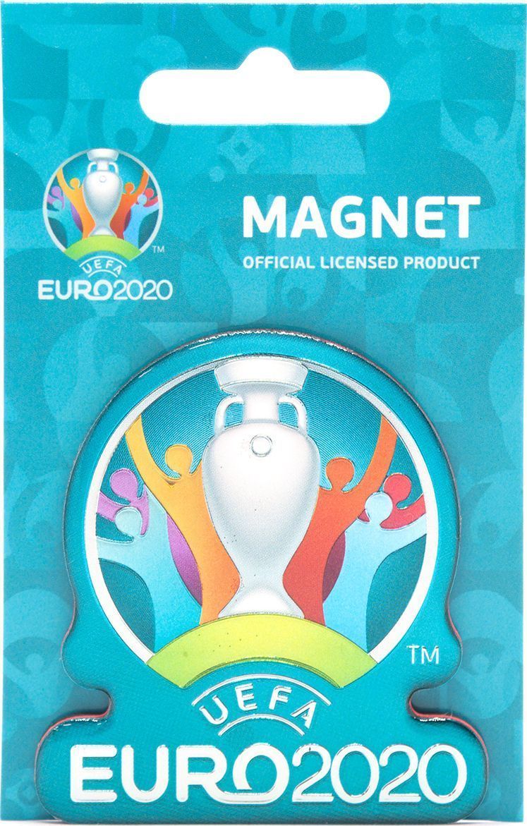 Магнит ЕВРО 2020 фольга "Эмблема" фигурный