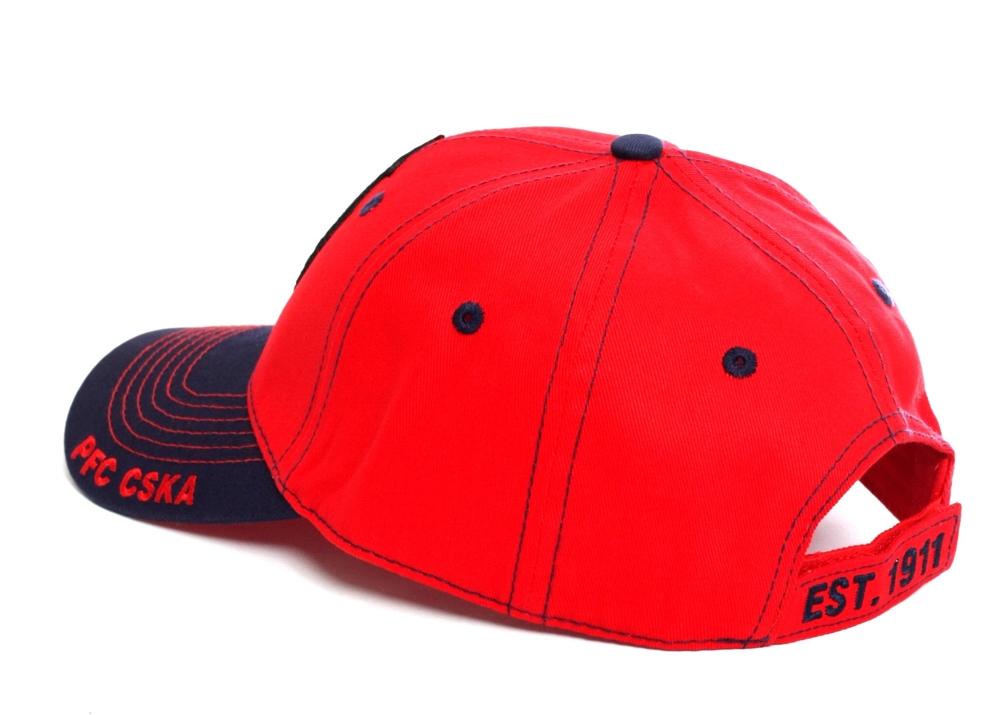 Бейсболка ПФК ЦСКА, цвет красно-синий