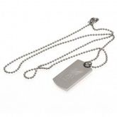   Engraved Crest Dog Tag & Chain LB