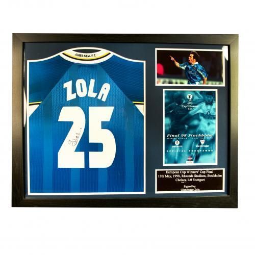 Футболка с автографом Zola Signed Shirt (Framed)