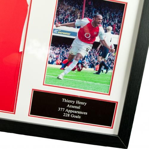 Футболка с автографом Тьерри Анри Henry Signed Shirt (Framed)