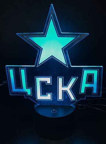 3D светильник ХК ЦСКА