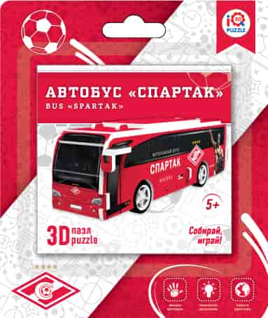 3D пазл Автобус Спартак с механизмом