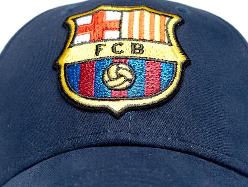 Бейсболка Барселона подростковая темно-синяя 107732
