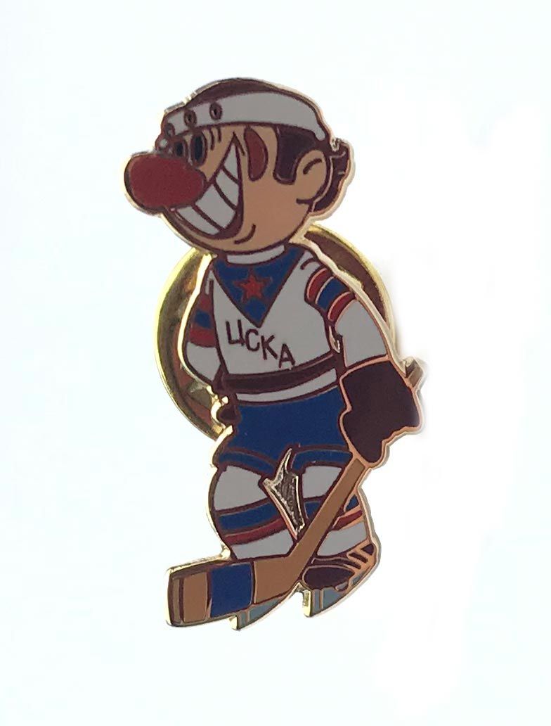 Значок хоккеист ЦСКА мульт