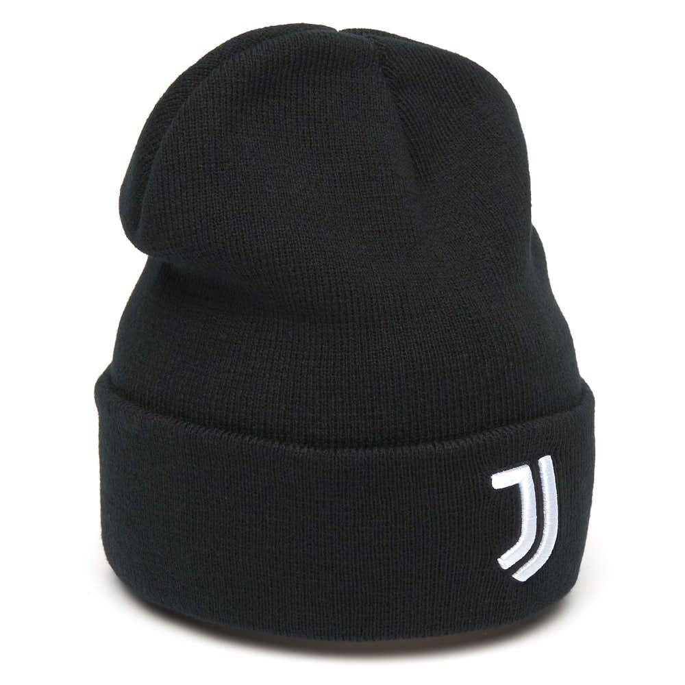 Шапка Ювентус 37300 черная с отворотом