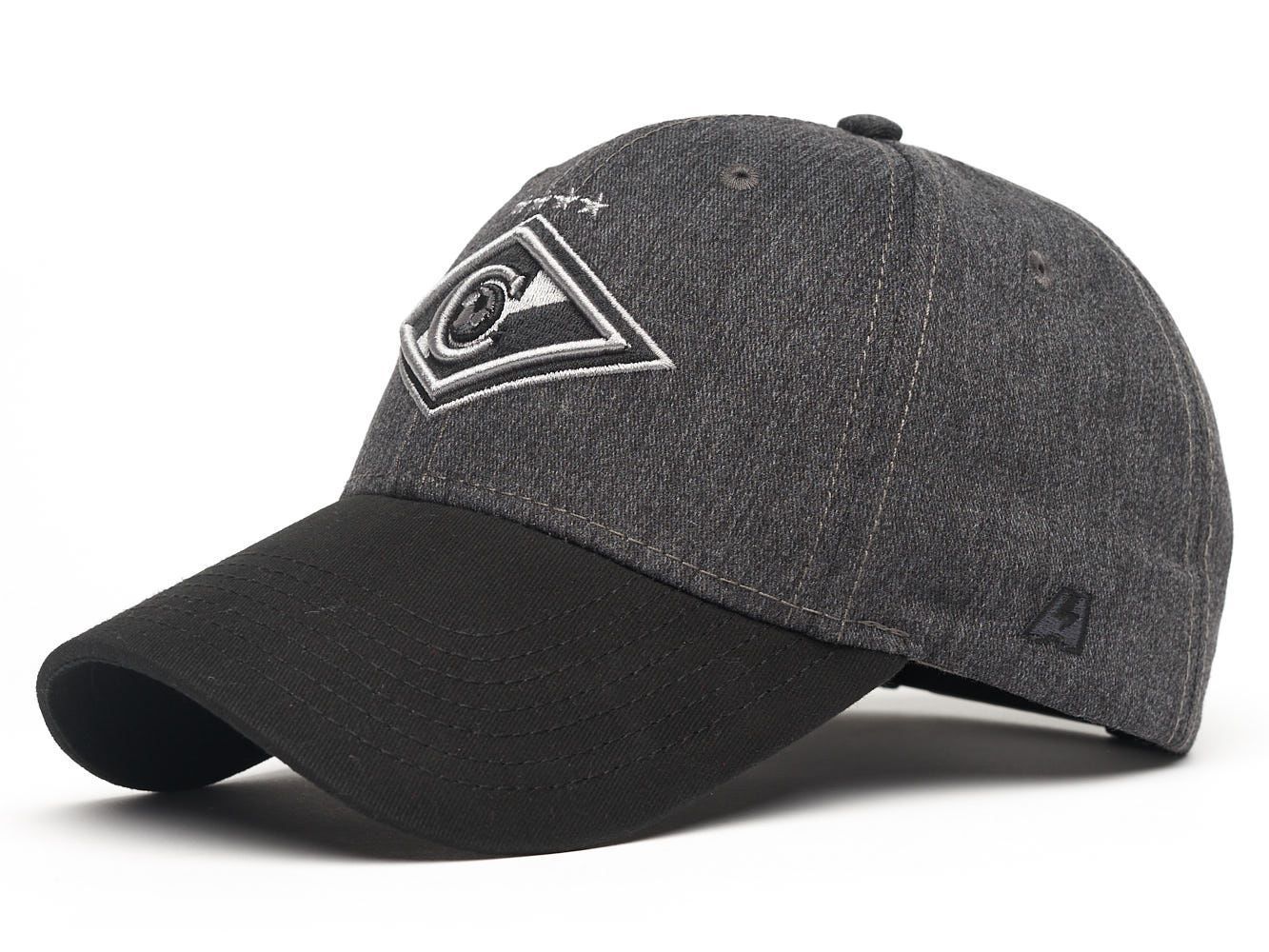 Бейсболка Спартак 120304 серо-черная