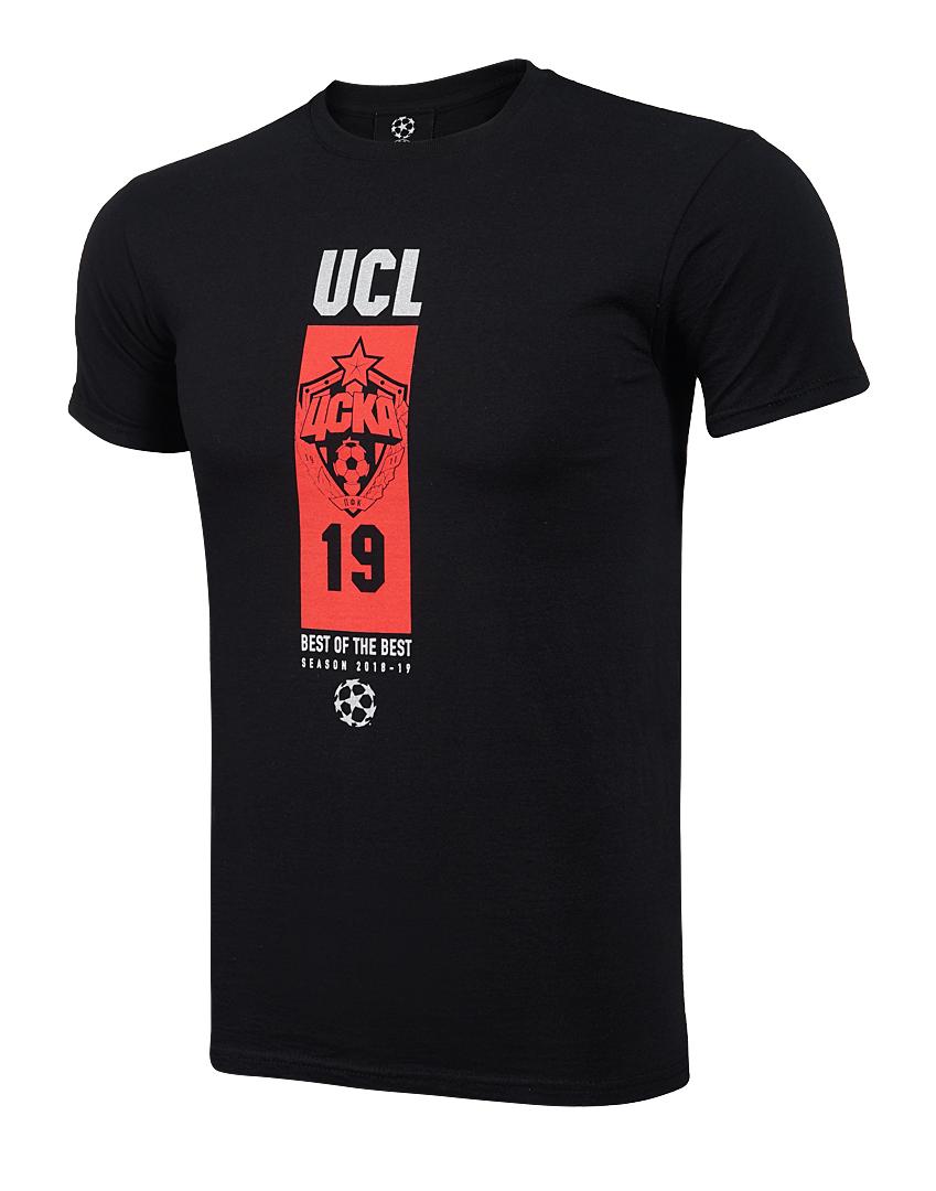 Футболка ЦСКА UCL "BEST OF THE BEST", цвет чёрный