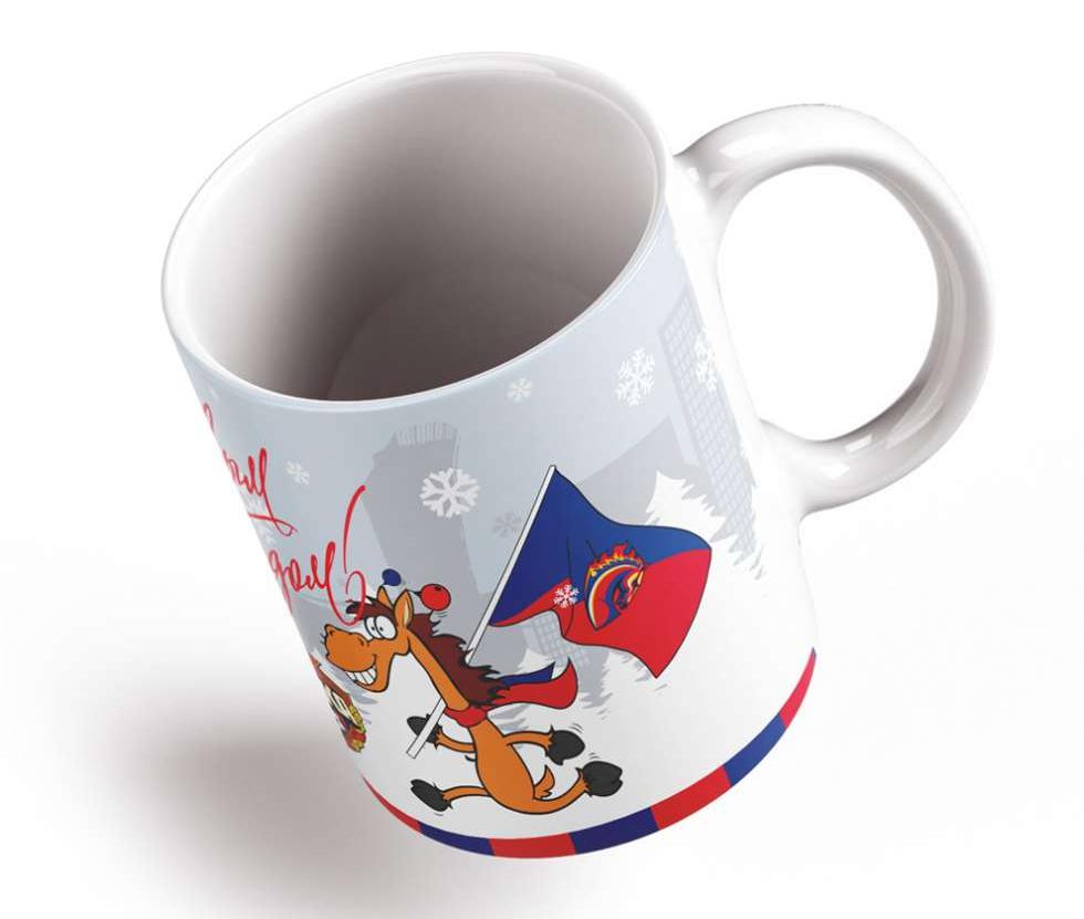 Кружка керамическая ЦСКА "С Новым годом" 2021