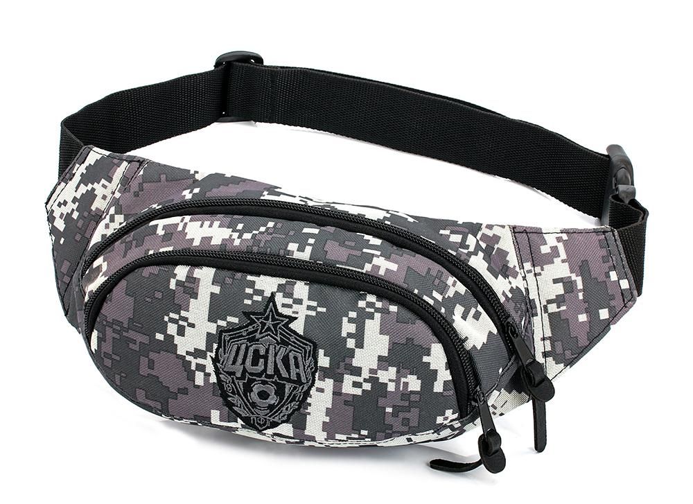 Сумка на пояс с эмблемой ПФК ЦСКА, цвет милитари