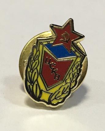 Значок Эмблема ЦСКА 1992-1993 красный (м)