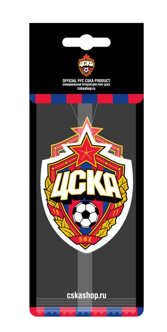 Автомобильный ароматизатор (чёрный лёд)  "Эмблема ПФК ЦСКА"