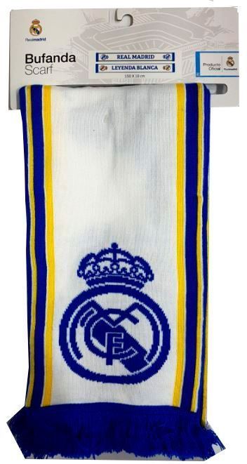 Шарф Реал Мадрид LEYENDA BLANCA, бело-синий