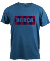 Футболка Барселона BARCA клетка, голубая, 5001CECH Футболка Барселона BARCA клетка, голубая, 5001CECH