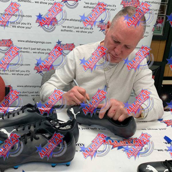      Gascoigne Signed Boot (Framed)